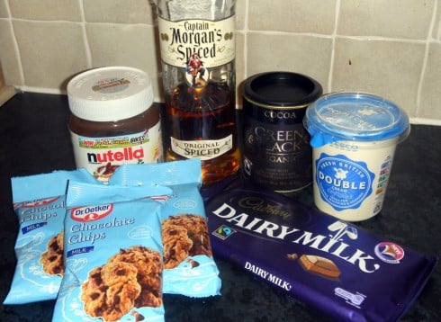 Rum truffle ingredients