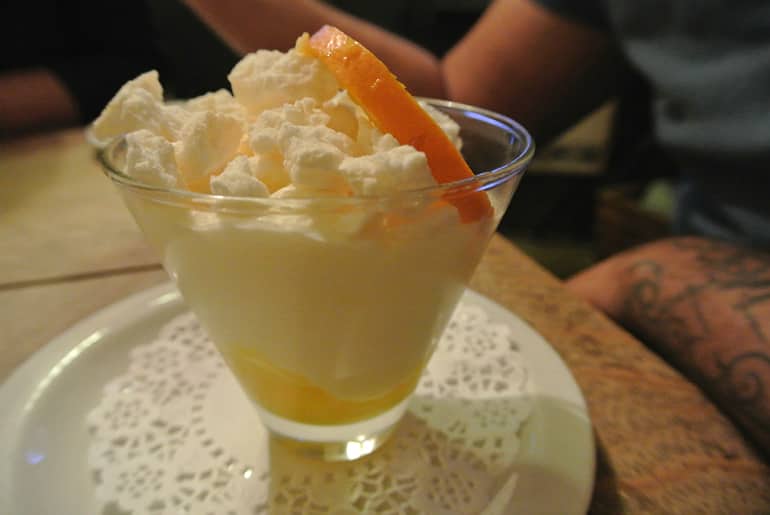 Tollgate Inn Holt review lemon mousse dessert