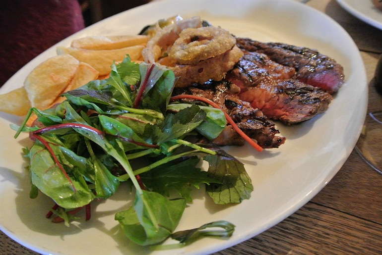 Tollgate Inn Holt review ribeye steak