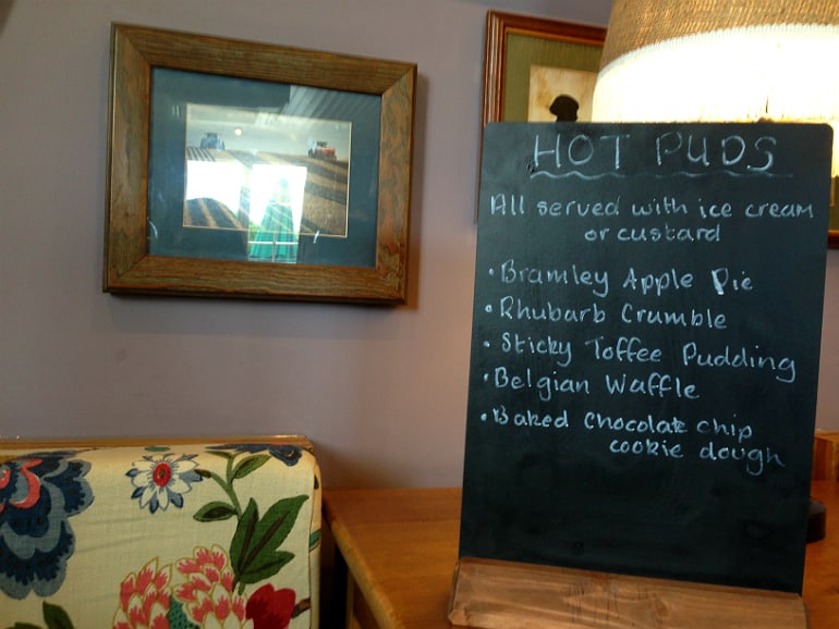 Prince george pub tattenhoe milton keynes review puddings menu