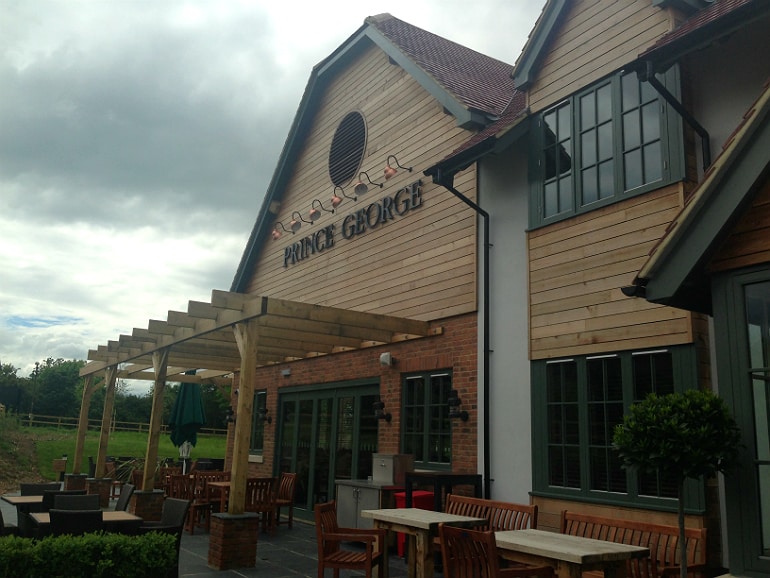 Prince george pub tattenhoe milton keynes review terrace