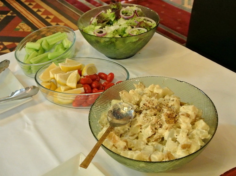 Calcutta Brasserie Stony Stratford Milton Keynes restaurant review Sunday buffet salad