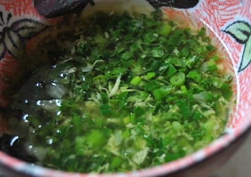 Spring onion ginger sauce Chinese style