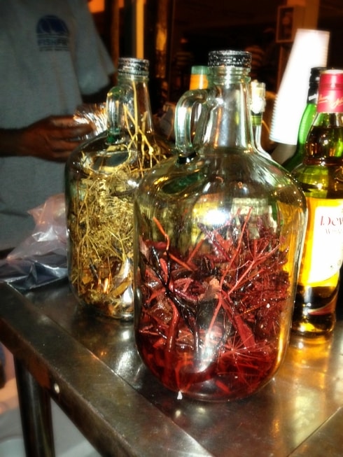 Spiced rum Anse La Raye St Lucia