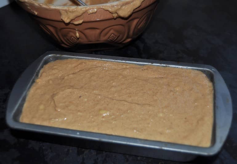 Healthy low carb paleo banana bread loaf mix