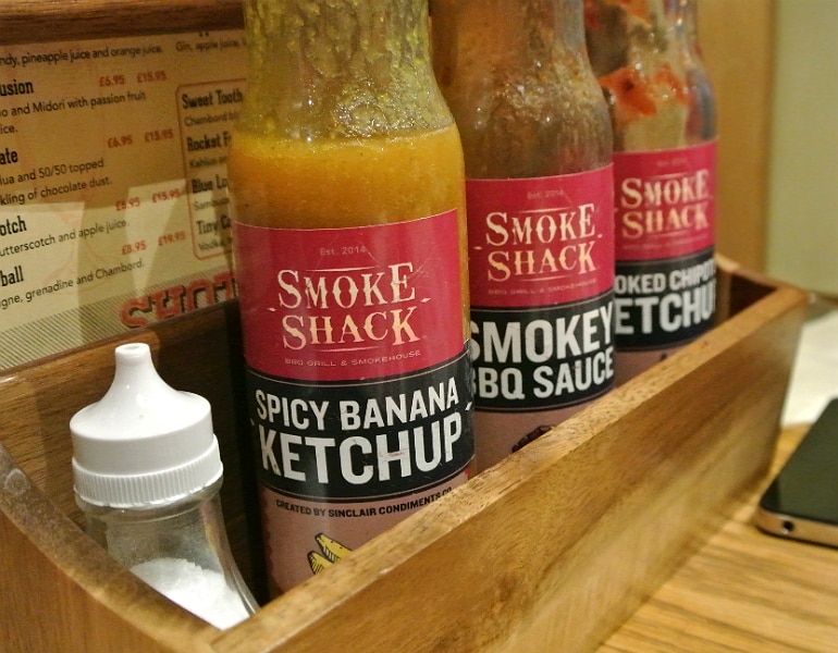 Smoke Shack BBQ restaurant Stony Stratford review Sinclair condiments