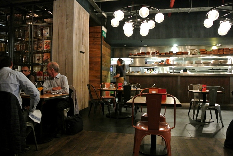 Jamie's Italian Milton Keynes review dining area