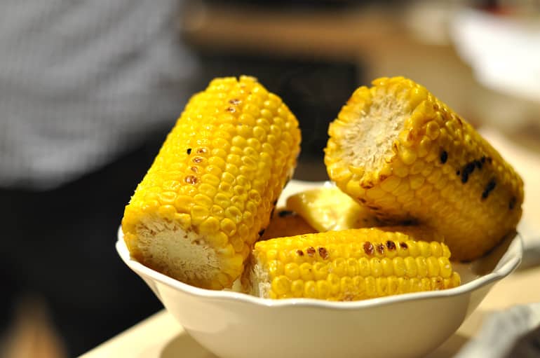 dinner corn on the cob