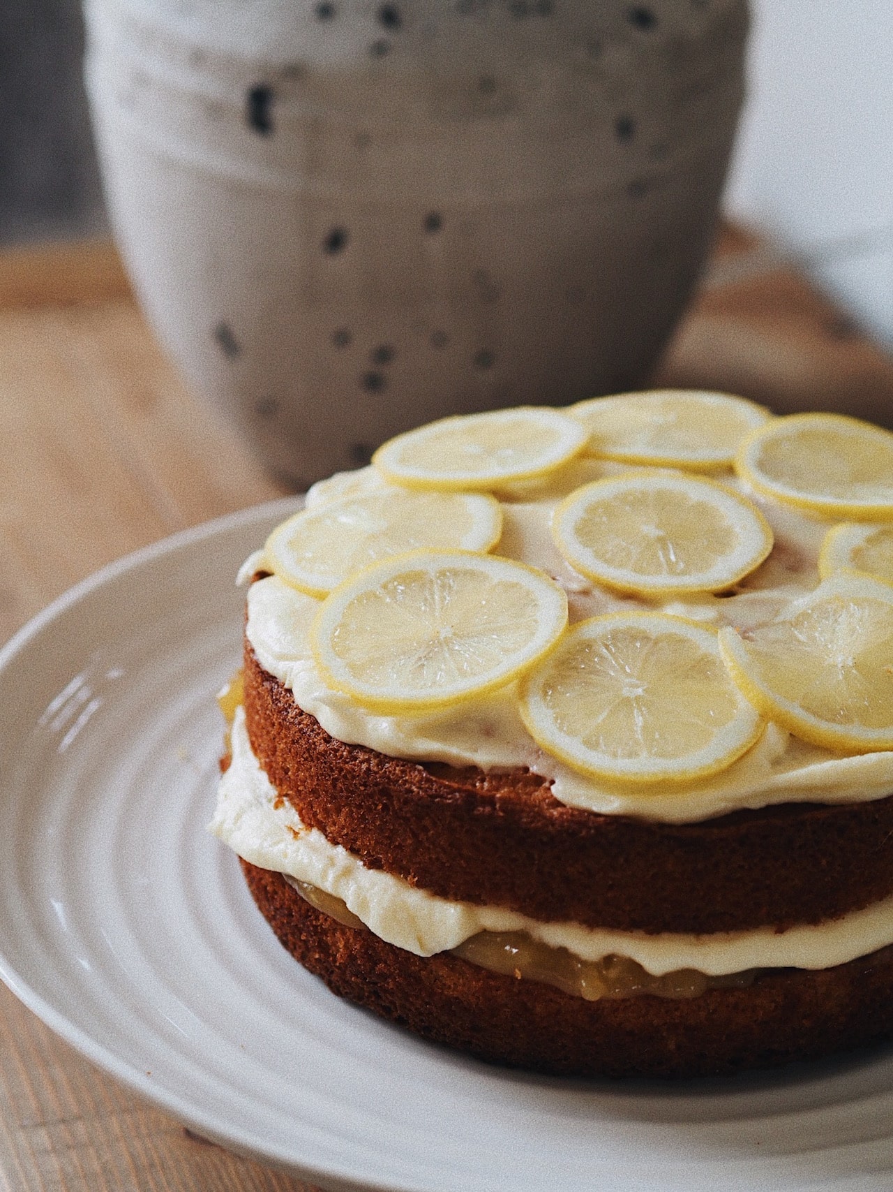 Classic Lemon Curd Cake | Girl Eats World