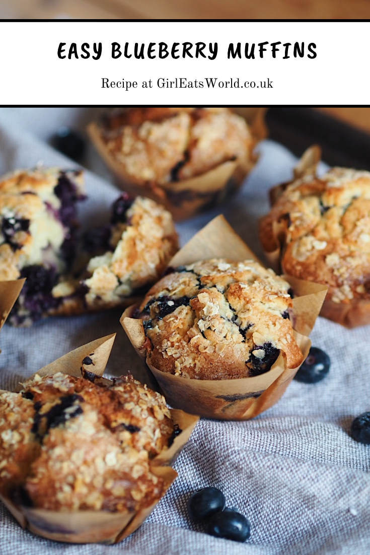 Rustic Blueberry Muffins | Girl Eats World